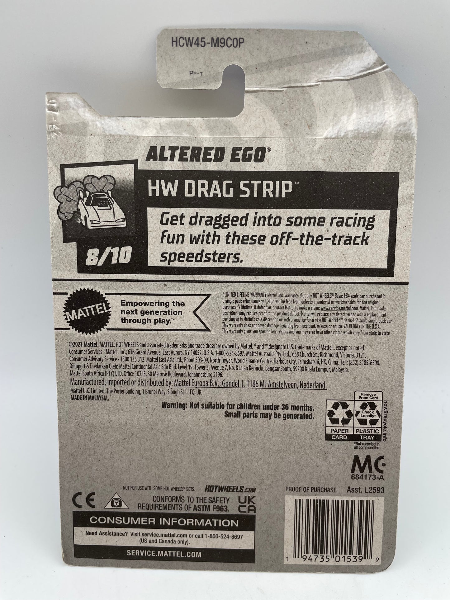 Hot Wheels - Drag Strip - #226 8/10 Altered Ego Blue 2022 #103102