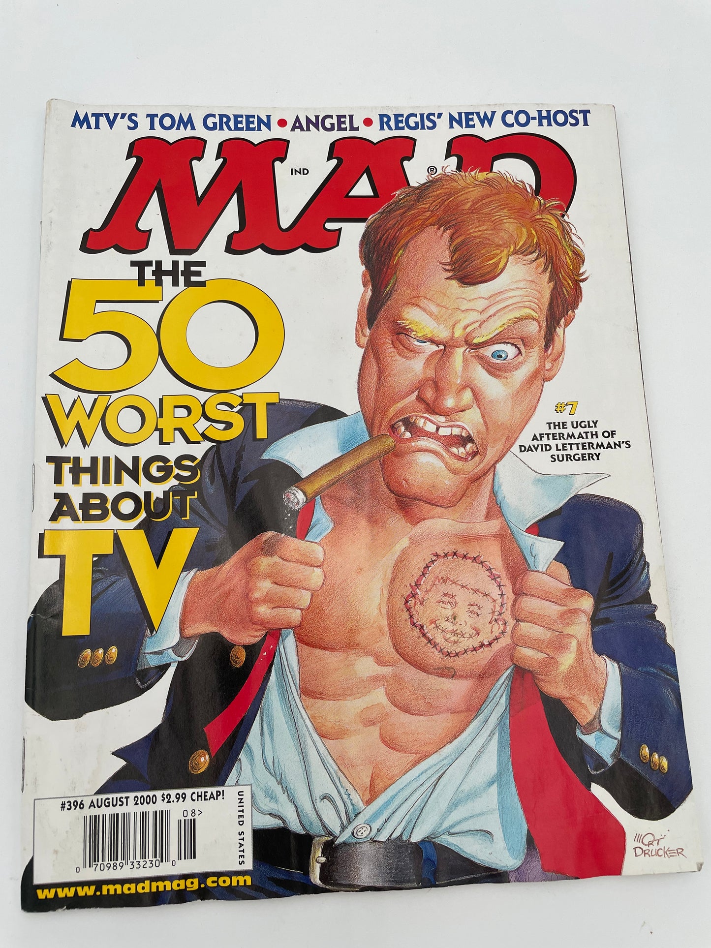 Mad Magazine - David Letterman #396 - August 2000 #101355