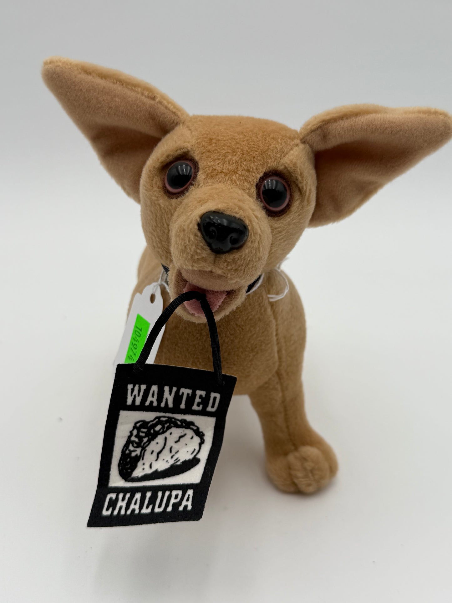 Taco Bell - Plush - Gidget Chihuahua - Wanted Chalupa Sign 1999 #104974