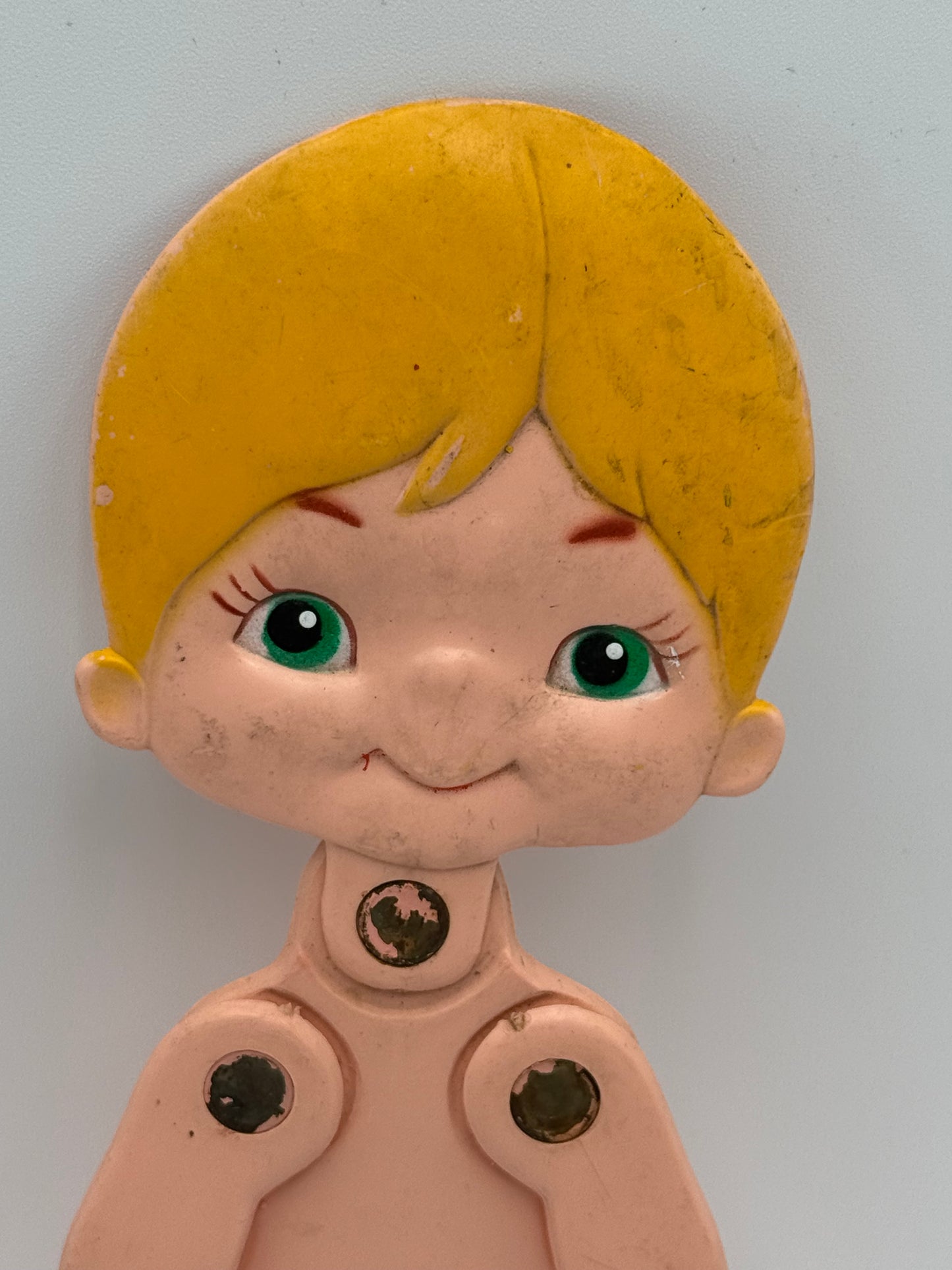 Durham Industries - Vintage Posable Dressup Rubber Doll 1970s #104921