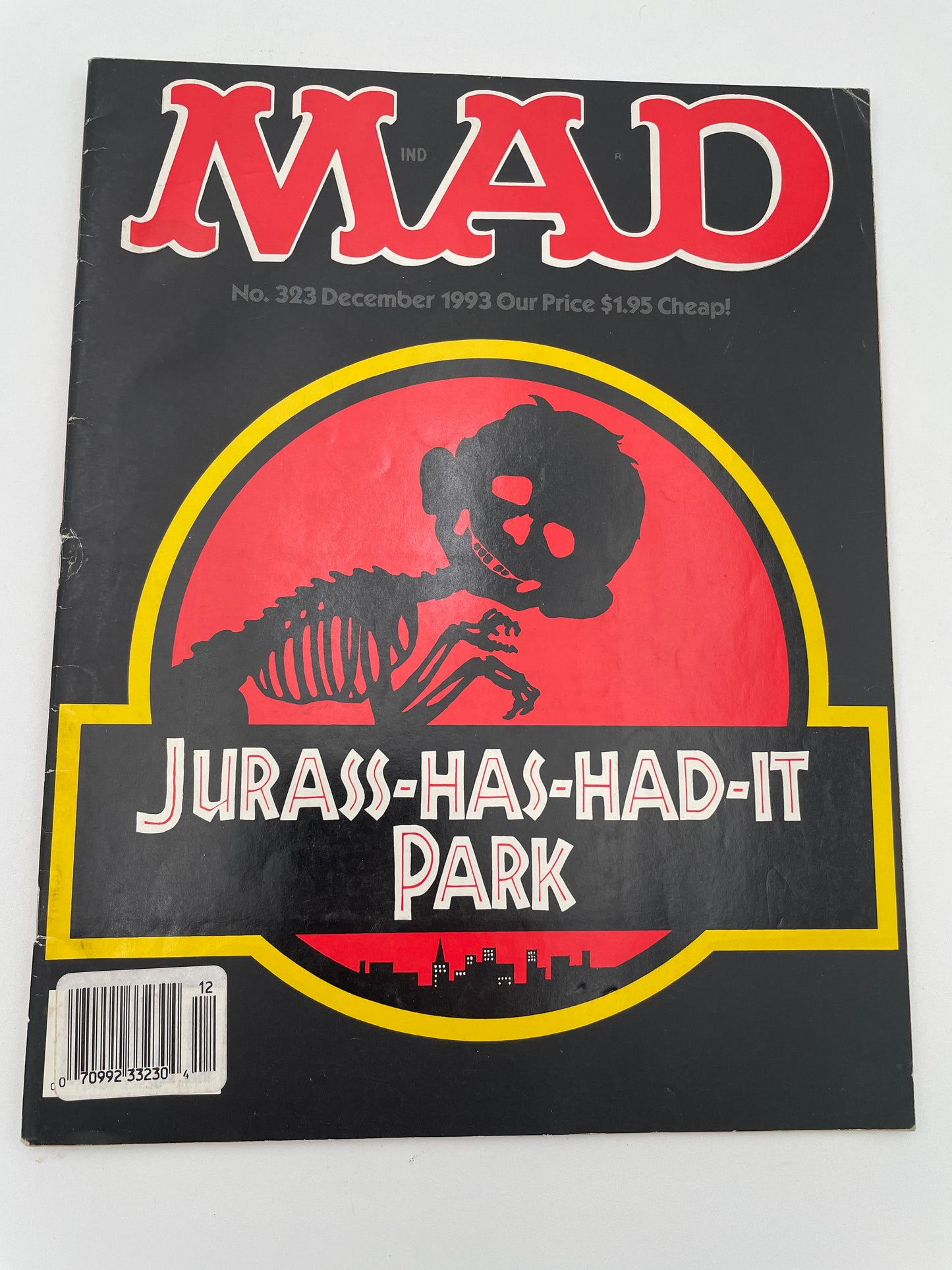 Mad Magazine - Jurass-Has-Had-It-Park #323 - December 1993 #101547
