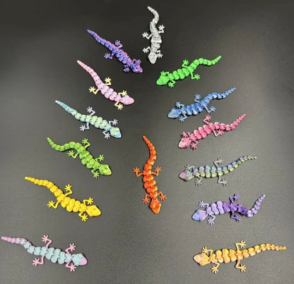 Small Resin / 3D Print - Articulated  - Geckos - Assorted Styles & Colors #107217