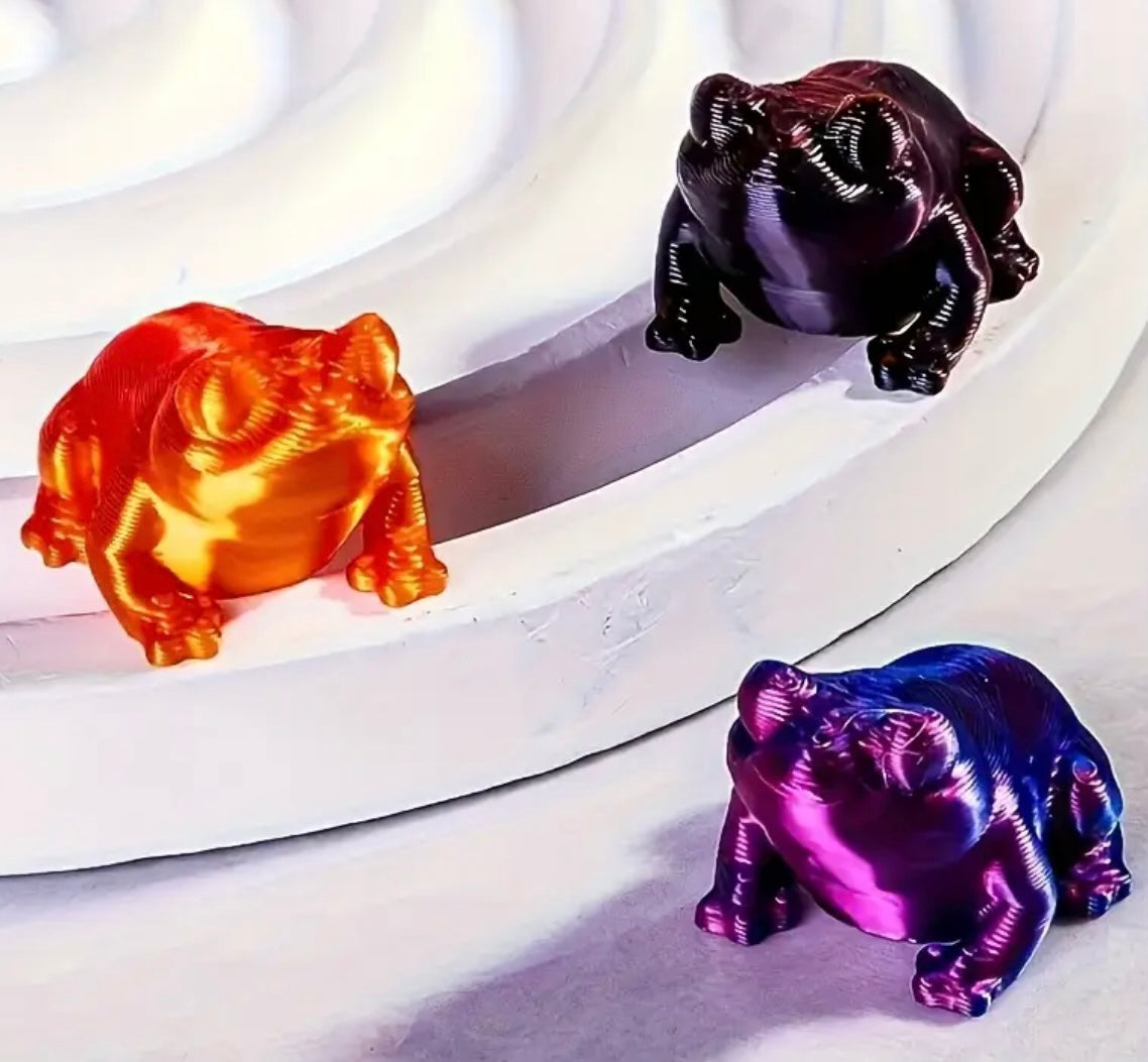Mini Resin / 3D Print - Frog - Assorted Colors #107202