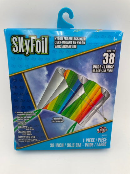 Kite - Rainbow Sky Foil Nylon Frameless 38” Kite #103447