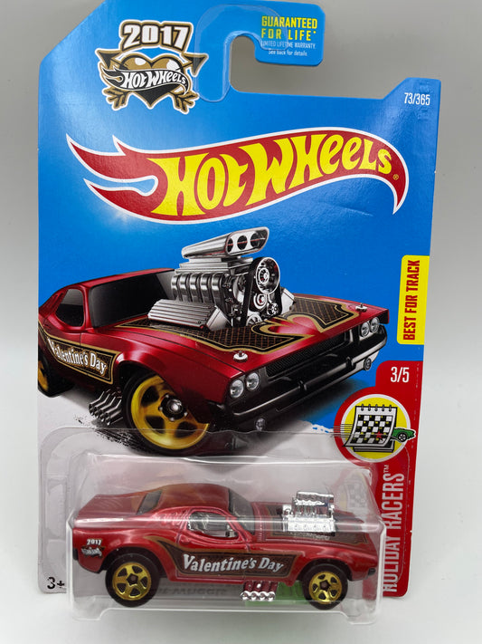 Hot Wheels - Holiday Racers - #73 3/5 Rodger Dodger Valentines Day 2017 #103100