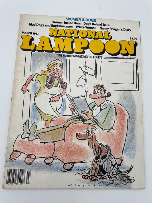 National Lampoons Magazine - Women & Dogs - March 1981 #101745