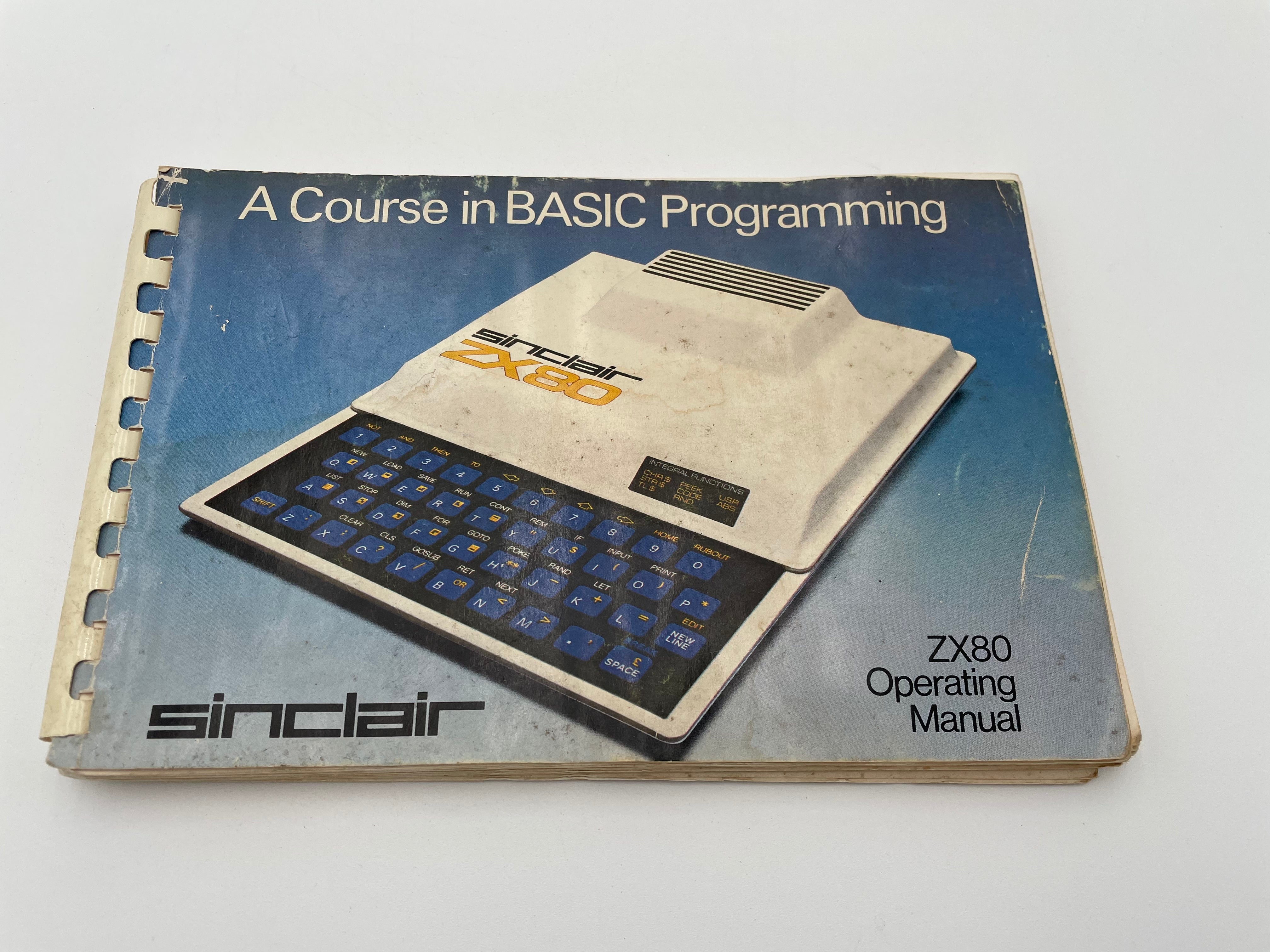 Sinclair Computer 1980 Sinclair ZX80 Operating Manual - RARE 1980 #102062 – Bird n’ Squirrel