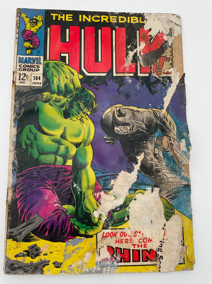 Marvel Comics - Incredible Hulk #104 June 1968 #102277