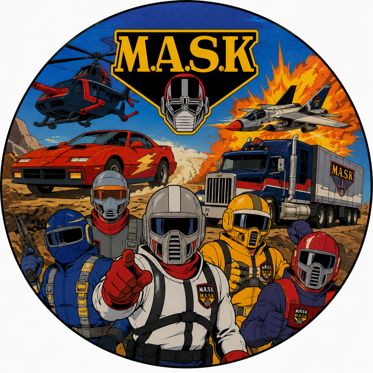 Button - 80s Theme - M.A.S.K.