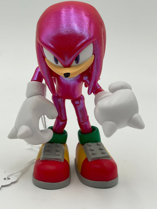 Sonic - Jakks Pacific - Shiny Knuckles Figure RARE! #104627