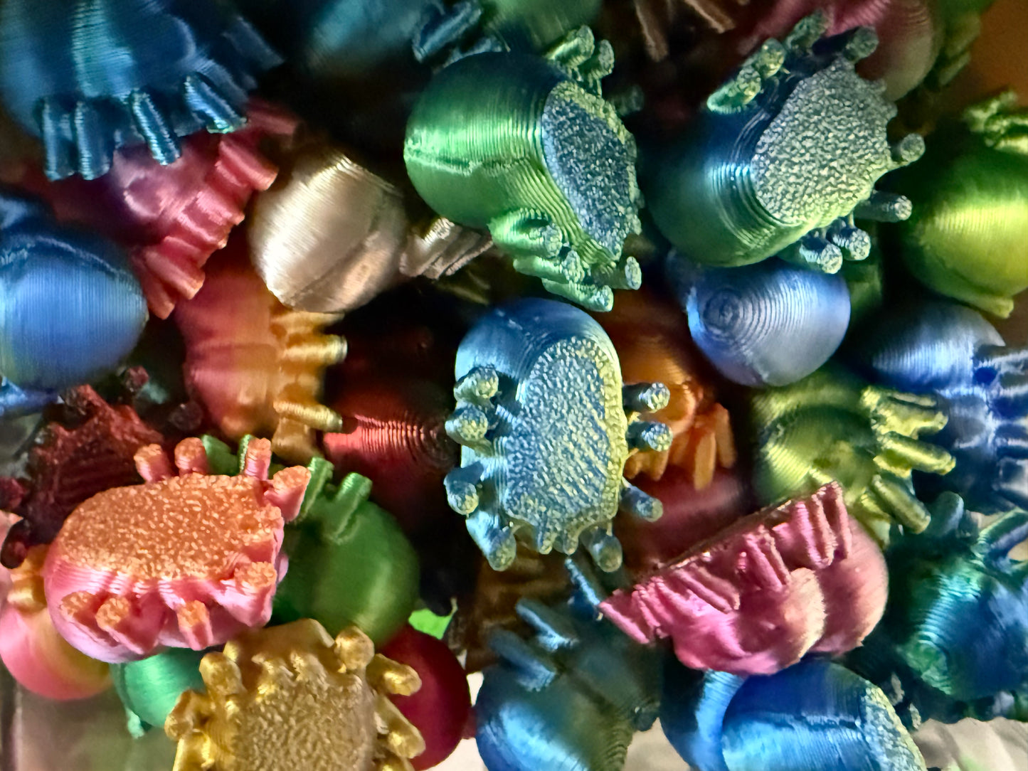 Mini Resin / 3D Print - Spiders - Assorted Colors #107200