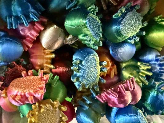 Mini Resin / 3D Print - Spiders - Assorted Colors #107200