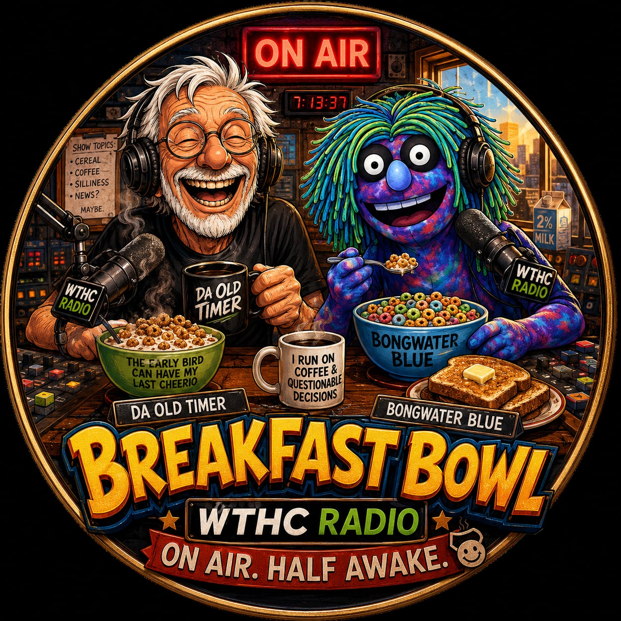 Buttons - WTHC-Radio - Breakfast Bowl On Air #108048