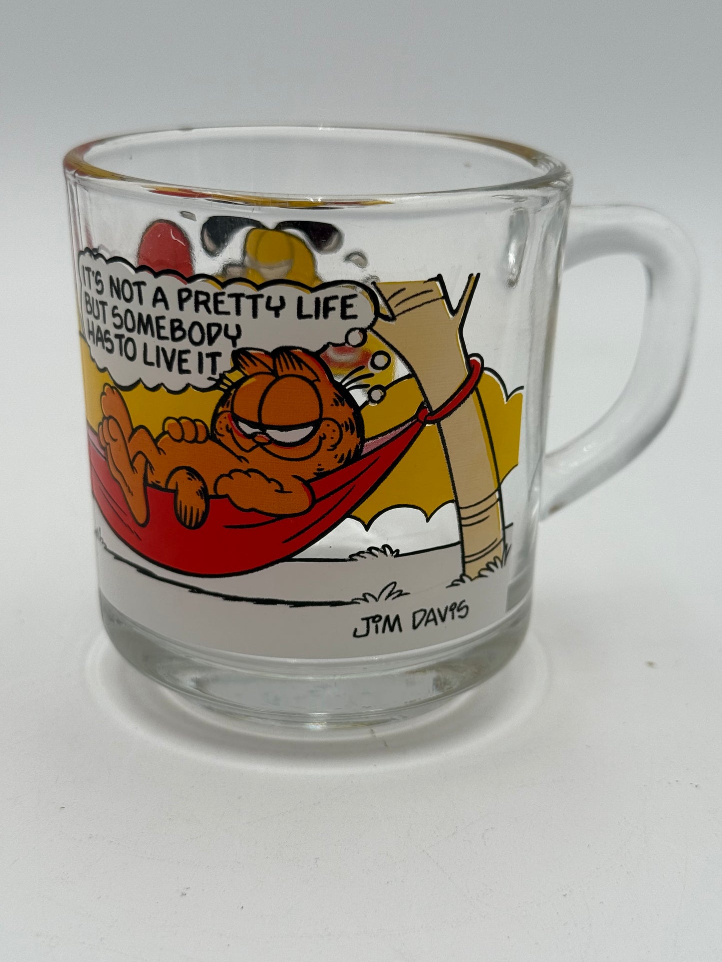 Garfield - McDonald’s - Glass Mug - Hammock 1978 #105291