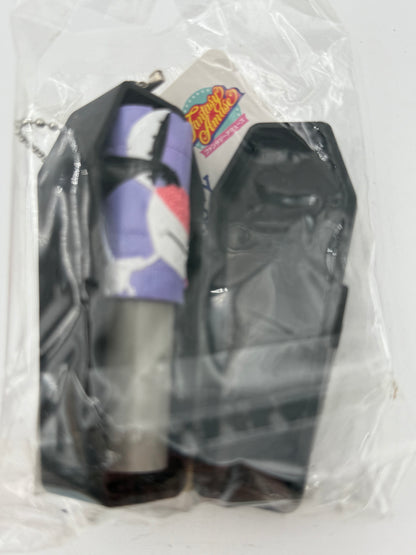 Nightmare Before Christmas - Paper Stamp Holder Coffin Keychain - Evil Scientist 1990s #105402