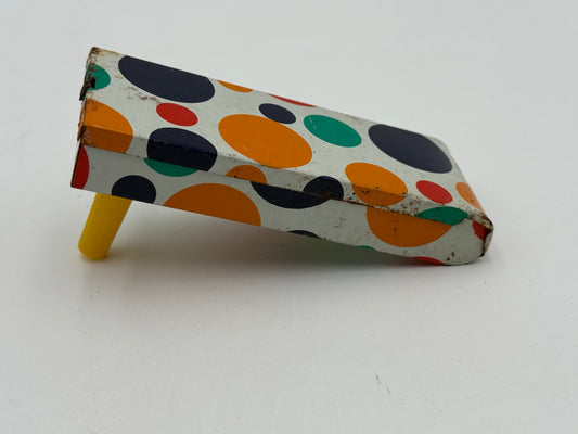 Tin Noisemaker - Vintage - Spinner - Polka Dot 1950s/60s #105444