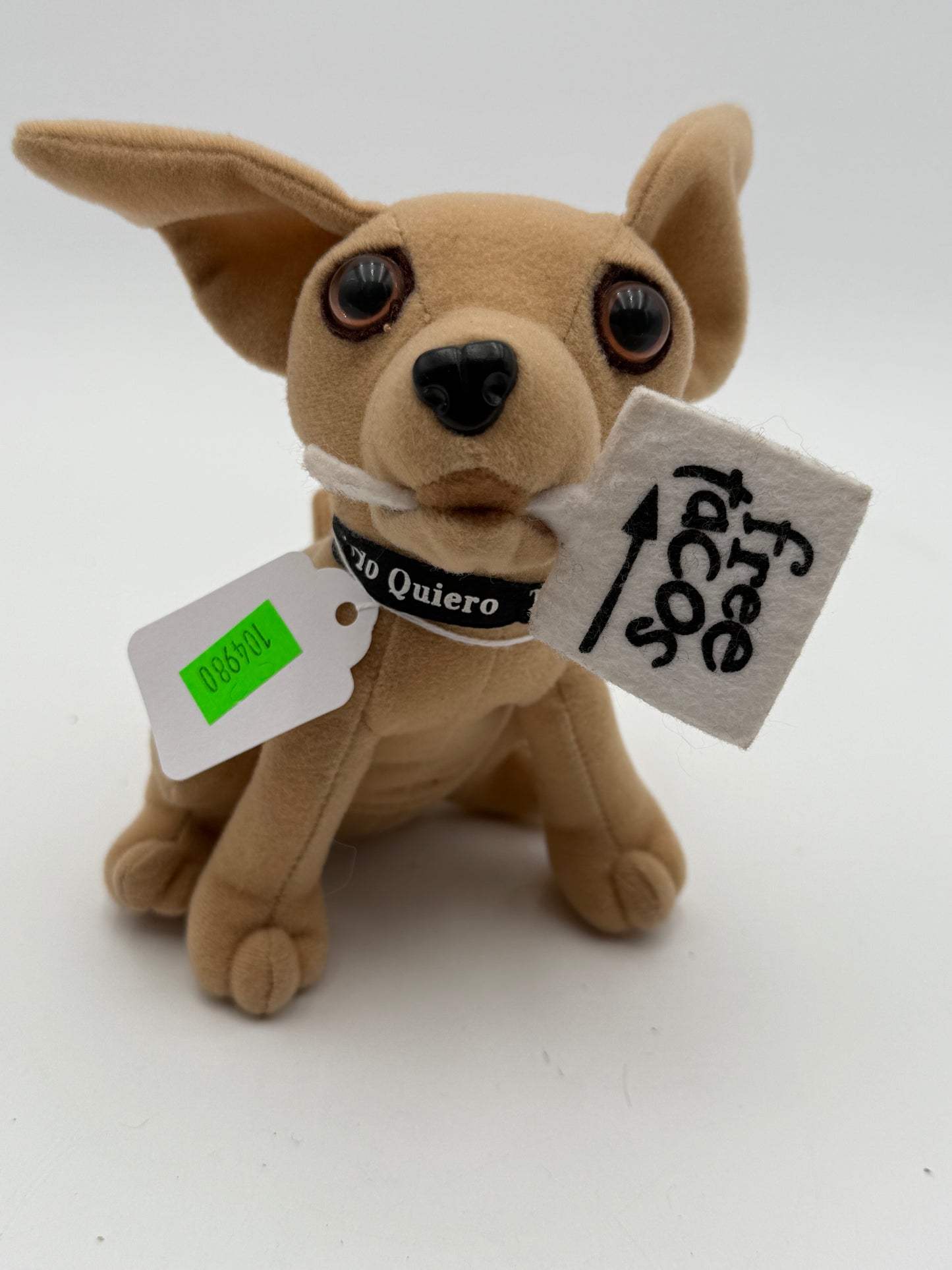 Taco Bell - Plush - Gidget Chihuahua - Free Tacos Sign 1999 #104980