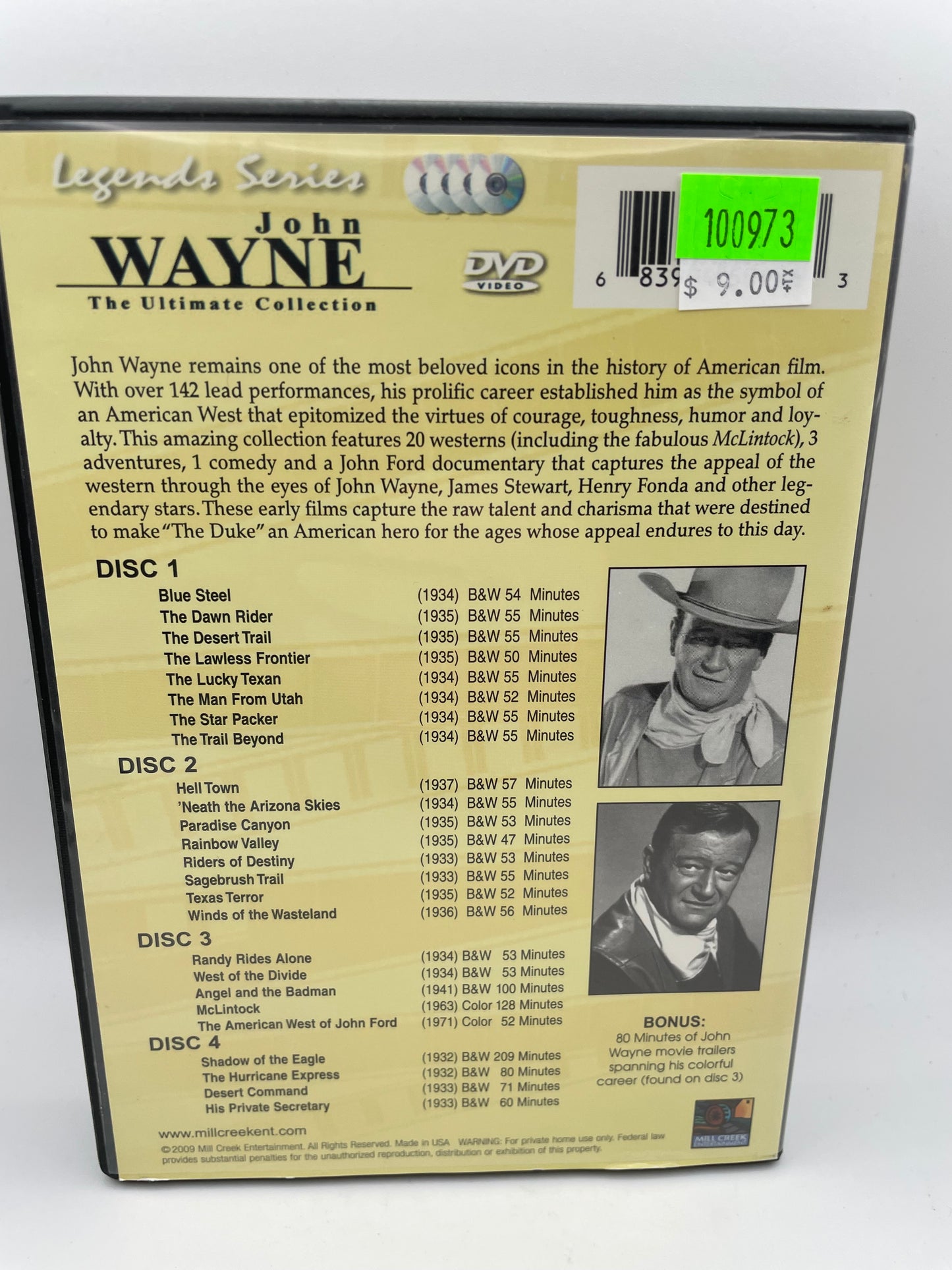 DVD - John Wayne The Ultimate Collection 2009 #100973