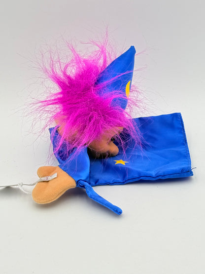 Trolls - Vintage - Purple Hair - Wizard Troll Puppet #104932