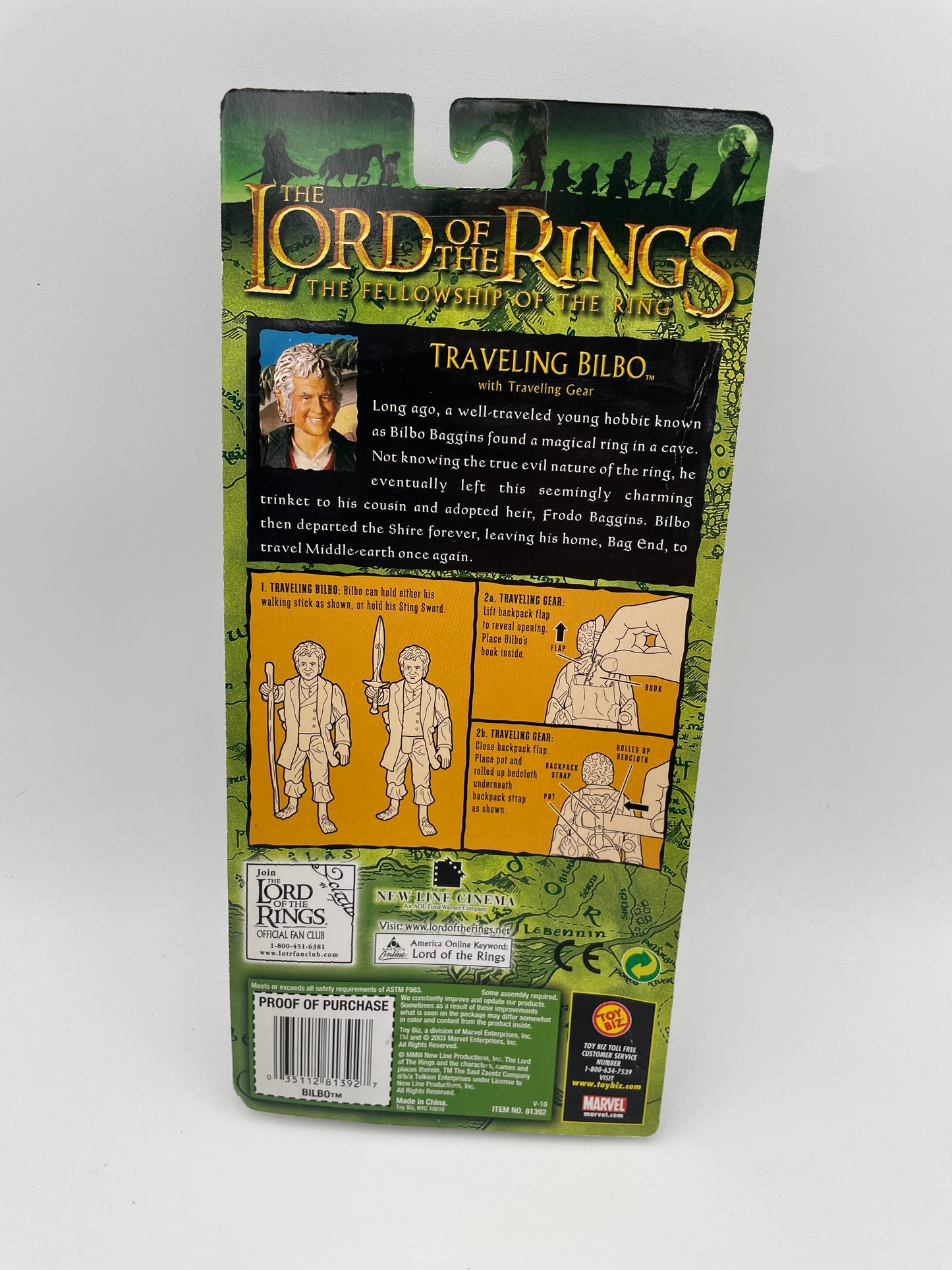 Lord of the Rings - Fellowship of the Ring - Traveling Bilbo 2003 #104776