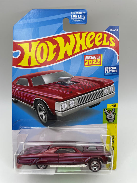 Hot Wheels - Experimotors #128 7/10 Layin Lowrider Maroon 2020 #103194