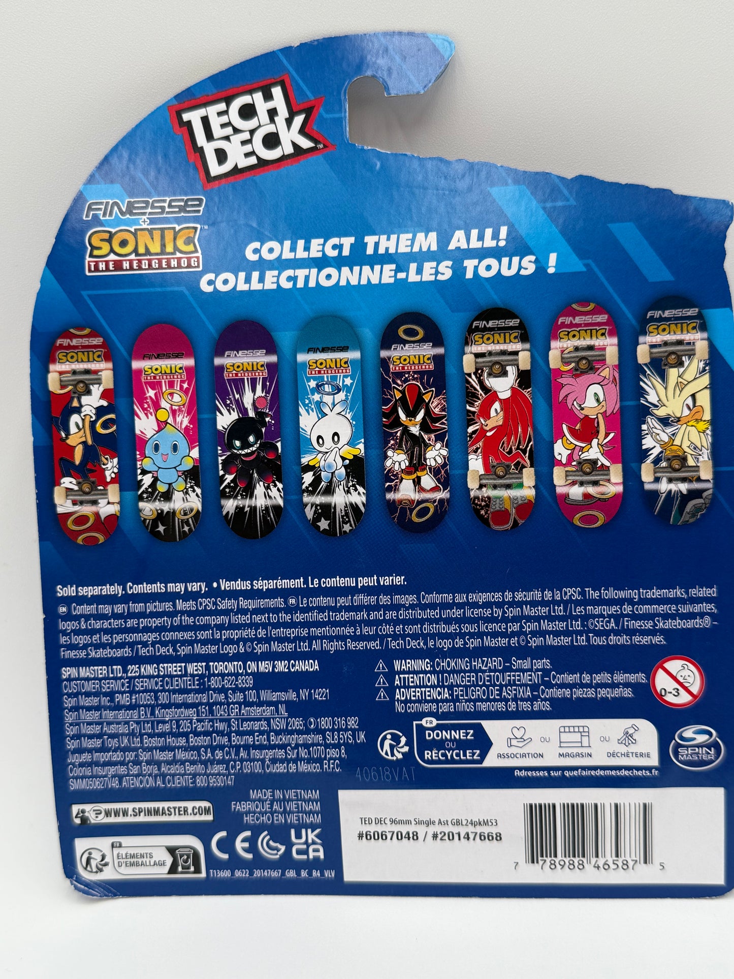 Sonic - Tech Deck - Finesse Skateboard  - Chao 2024 #107307