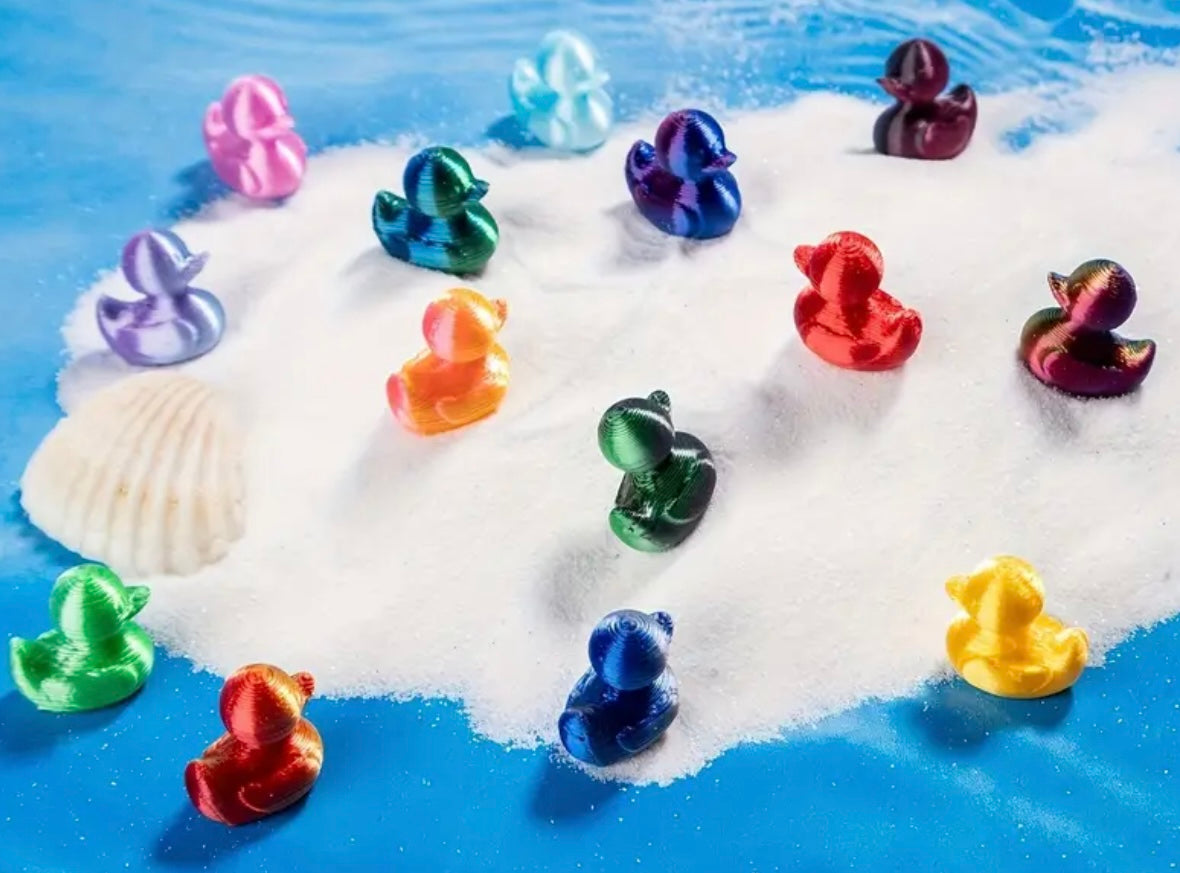 Mini Resin / 3D Print - Ducks - Assorted Colors #107193