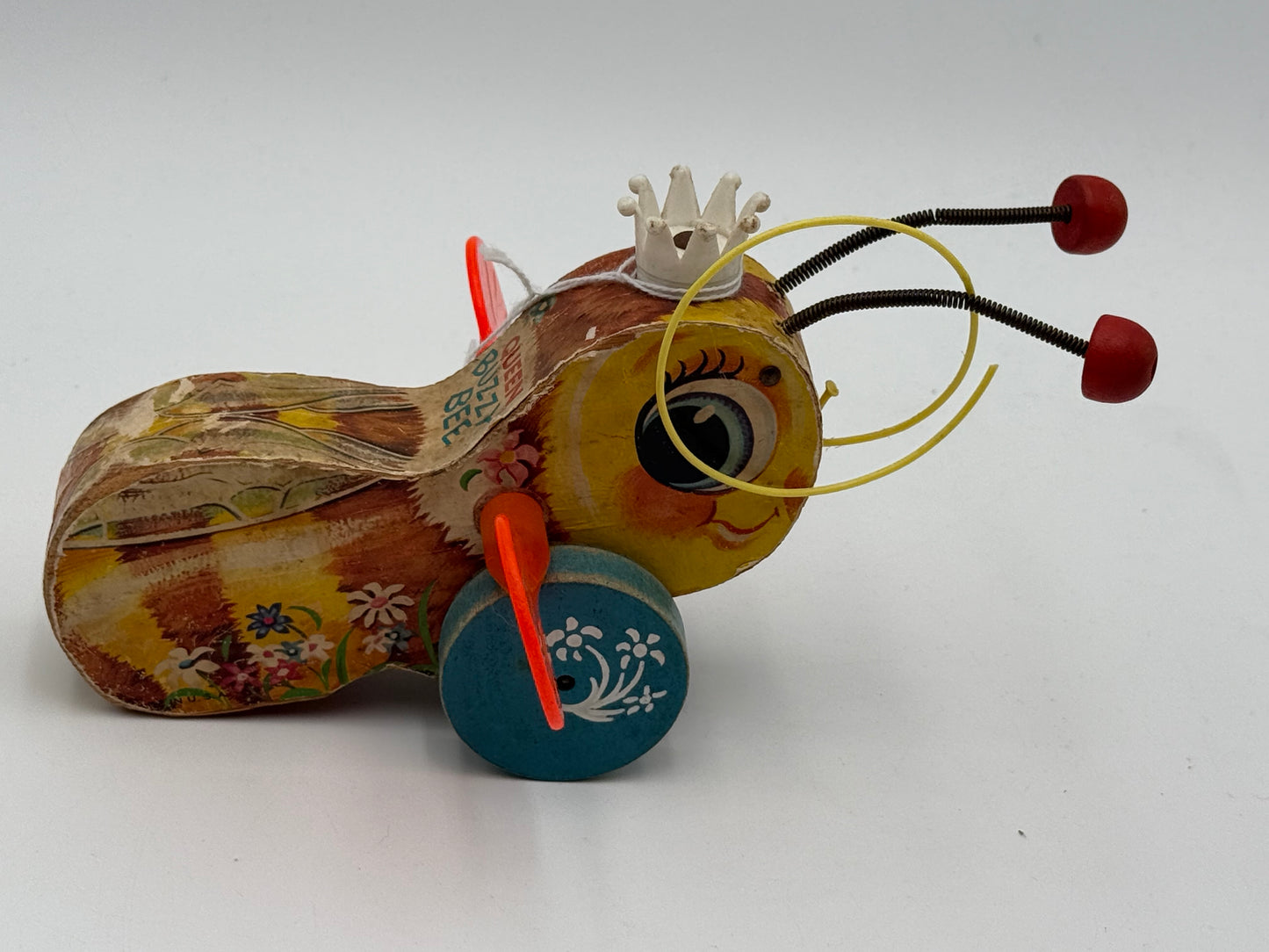 Fisher Price - Queen Buzzy Bee Pull Toy 1960s #104927