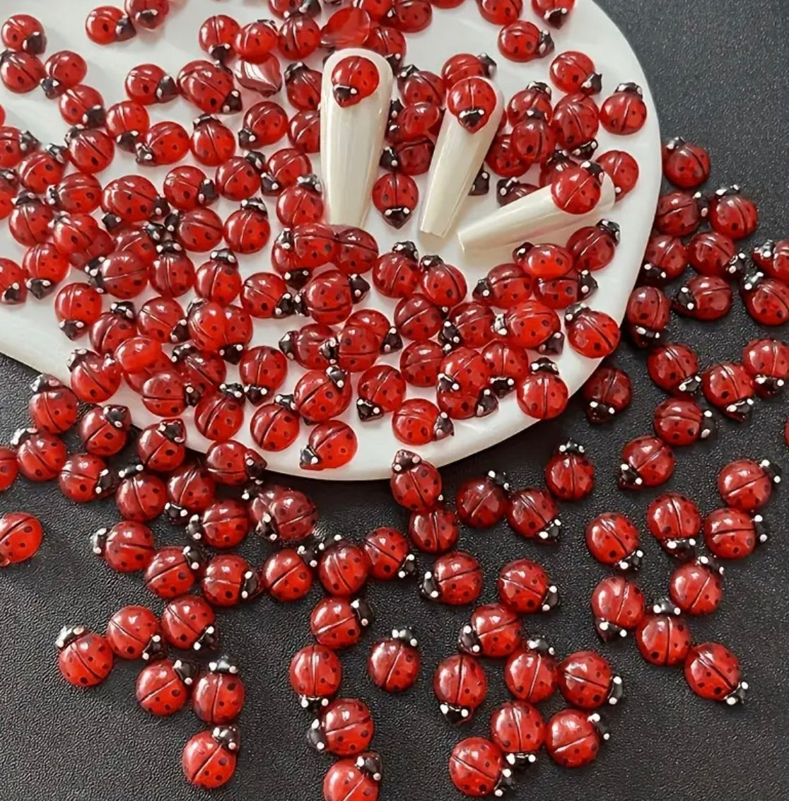 Mini Resin / 3D Print - Ladybugs - Red #107213