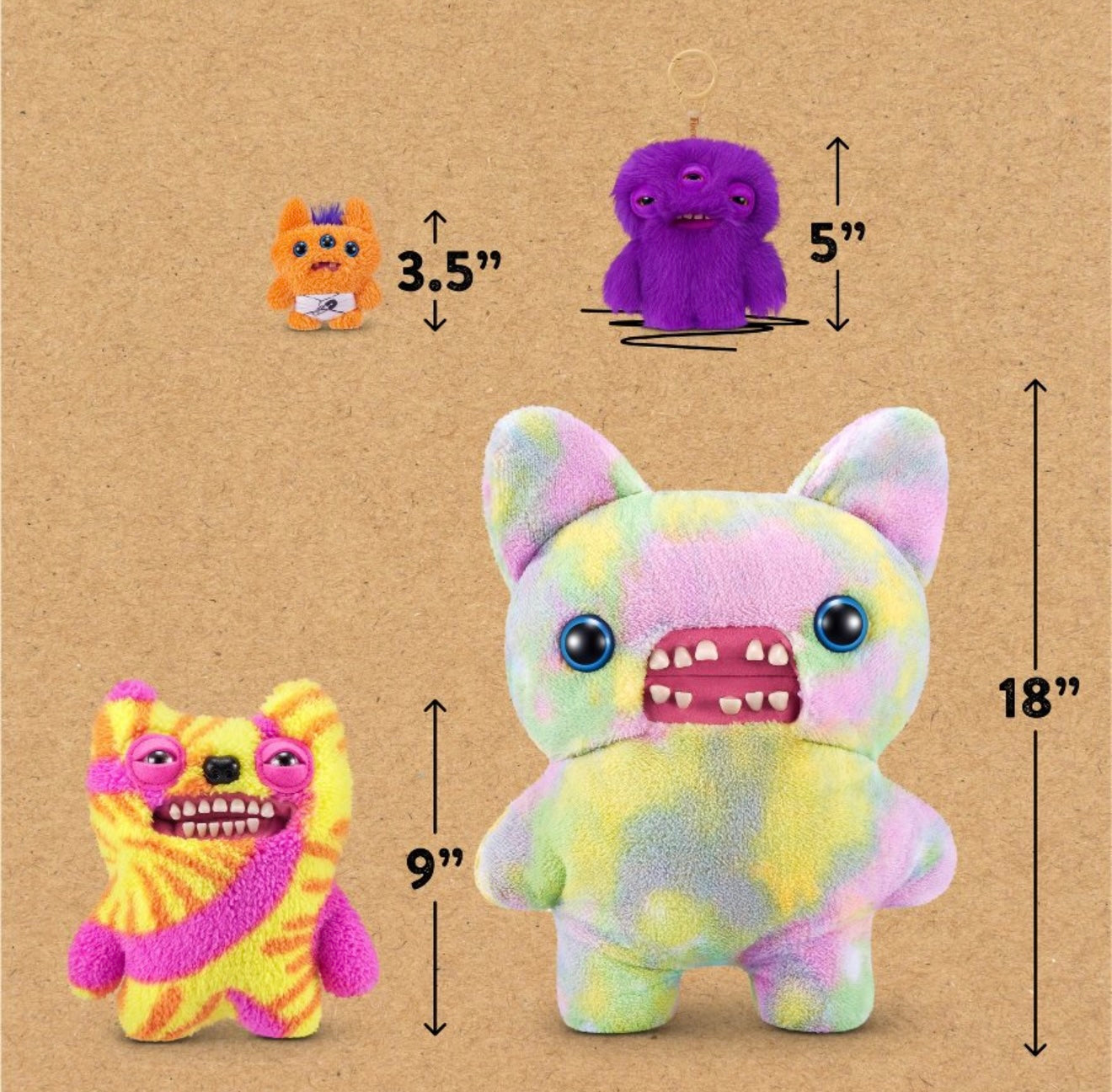 Fuggler - Keyring - Purple Fur Annoyed Alien 2025 #107419