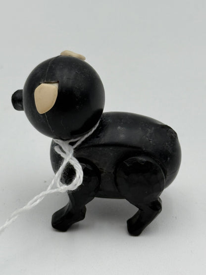 Fisher Price - Little People - Black Pig 1970s #105462