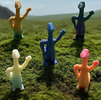 Mini Resin / 3D Print - Waving Dinosaurs - Assorted Colors #107216