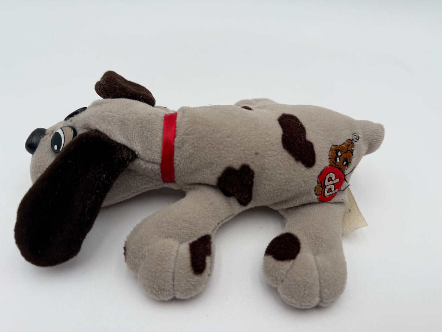 Pound Puppies - Tonka - Plush - Small Grey w/ Brown Spots Dog 1985 #105185