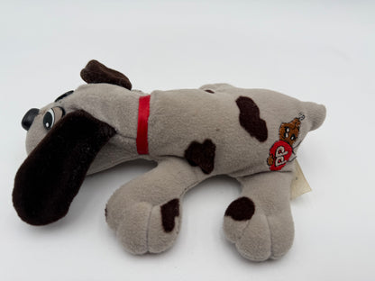 Pound Puppies - Tonka - Plush - Small Grey w/ Brown Spots Dog 1985 #105185