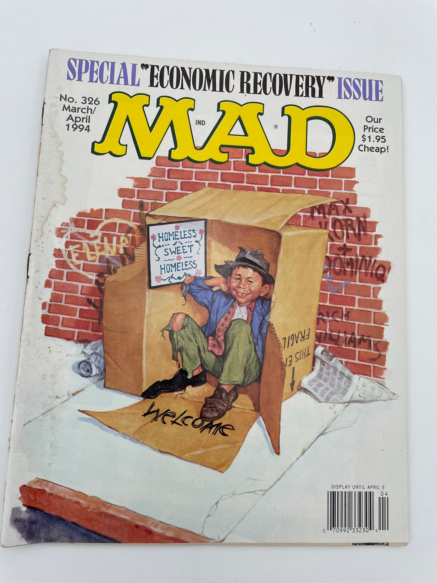 Mad Magazine - Homeless #326 - March/April 1994 #101531