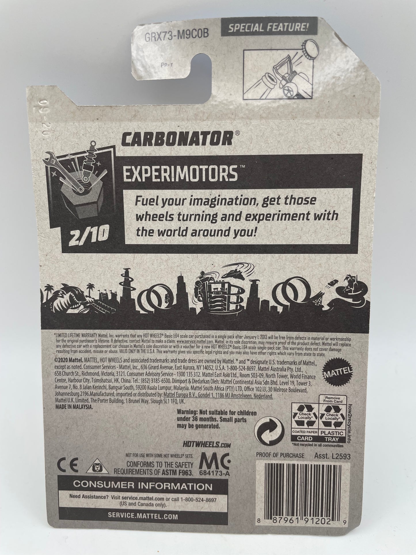 Hot Wheels - Experimotors #6 2/10 Carbonator Green 2021 #103187