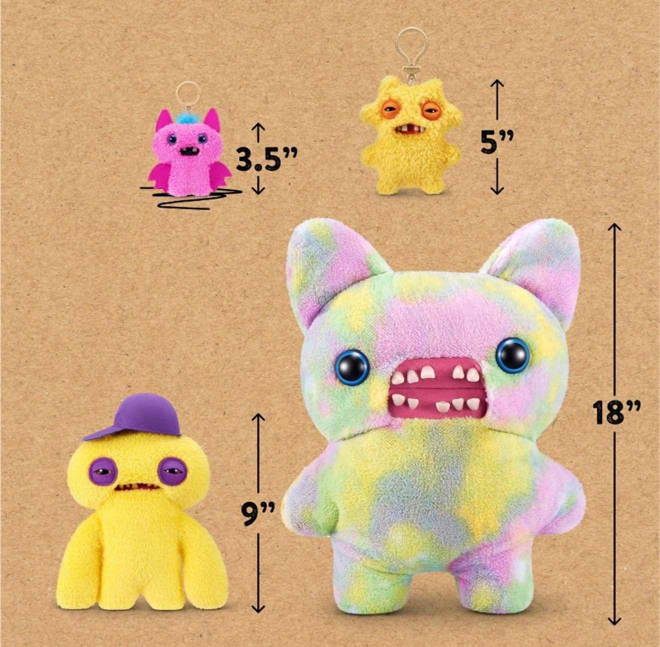 Fuggler - Baby Pinkles - Keyring - Winged Bat 2025 #107413