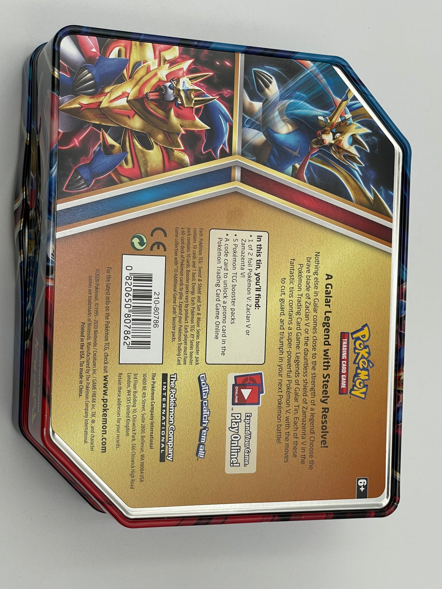 Pokémon - Empty Tin - Zamazenta 2023 #104148
