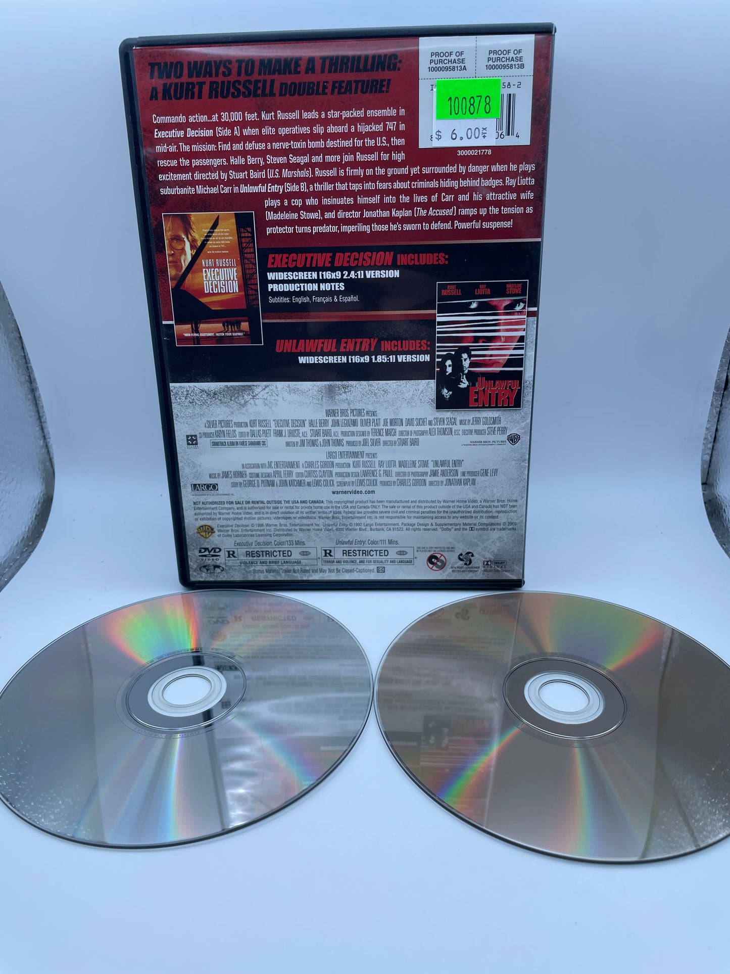 DVD - Kurt Russel Cillection 1996 #100878
