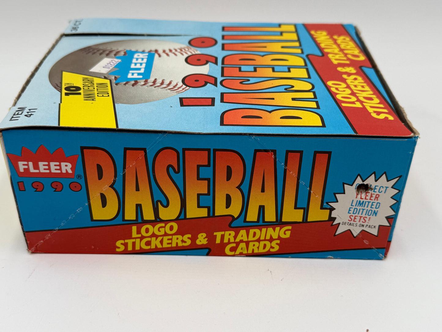 Fleer - Baseball Cards Wax Packs Box - 36 packs - New in Box 1990 #107406