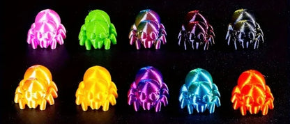 Mini Resin / 3D Print - Spiders - Assorted Colors #107200