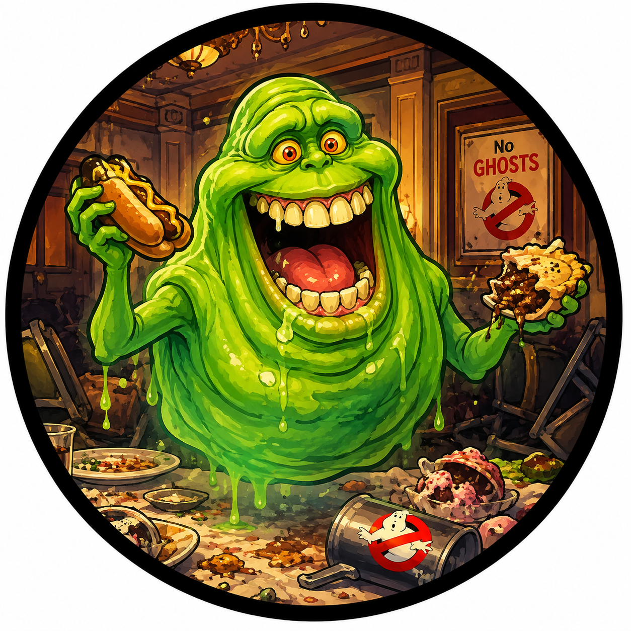 Buttons - Ghostbusters - Slimer #108165