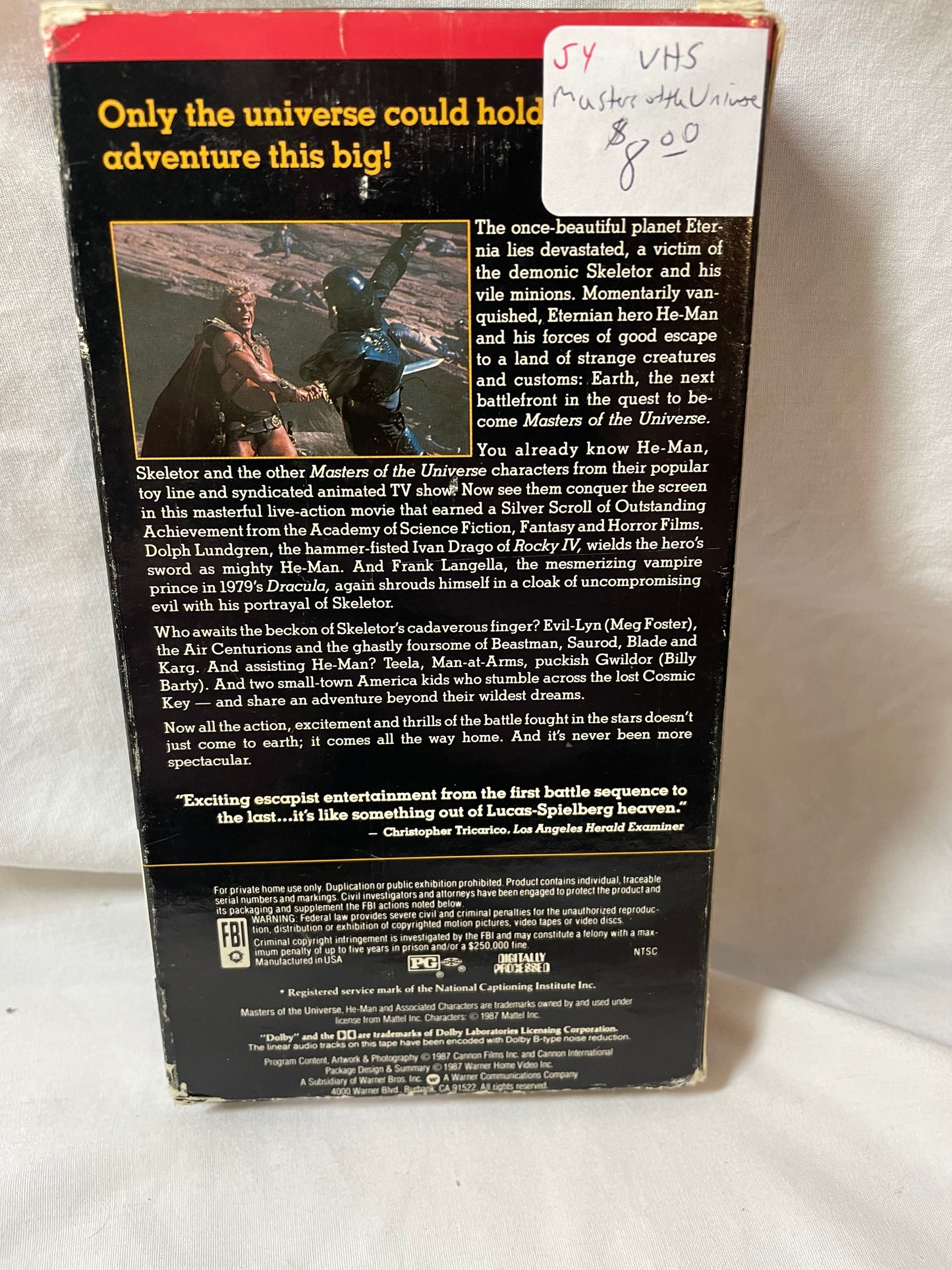 VHS Masters of the Universe 1987 #100203