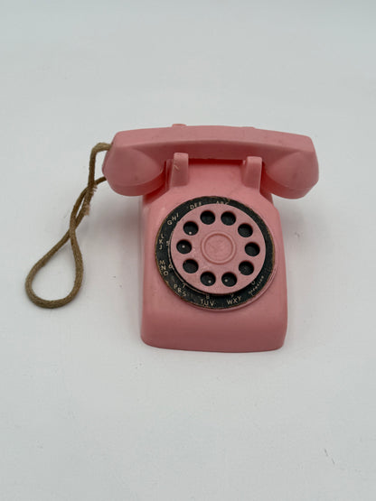 Pink Play Toy Phone - Vintage 1960s/70s #105443