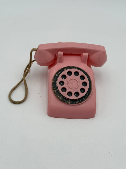 Pink Play Toy Phone - Vintage 1960s/70s #105443