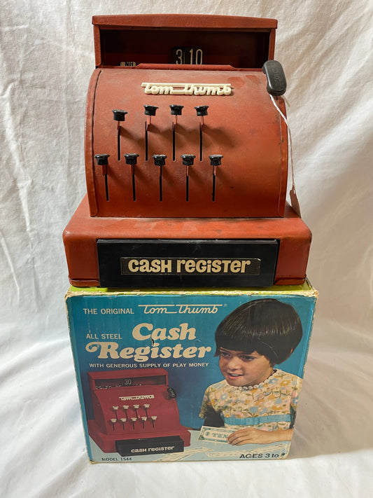 Tom Thumb Steel Cash Register 1950s #100214