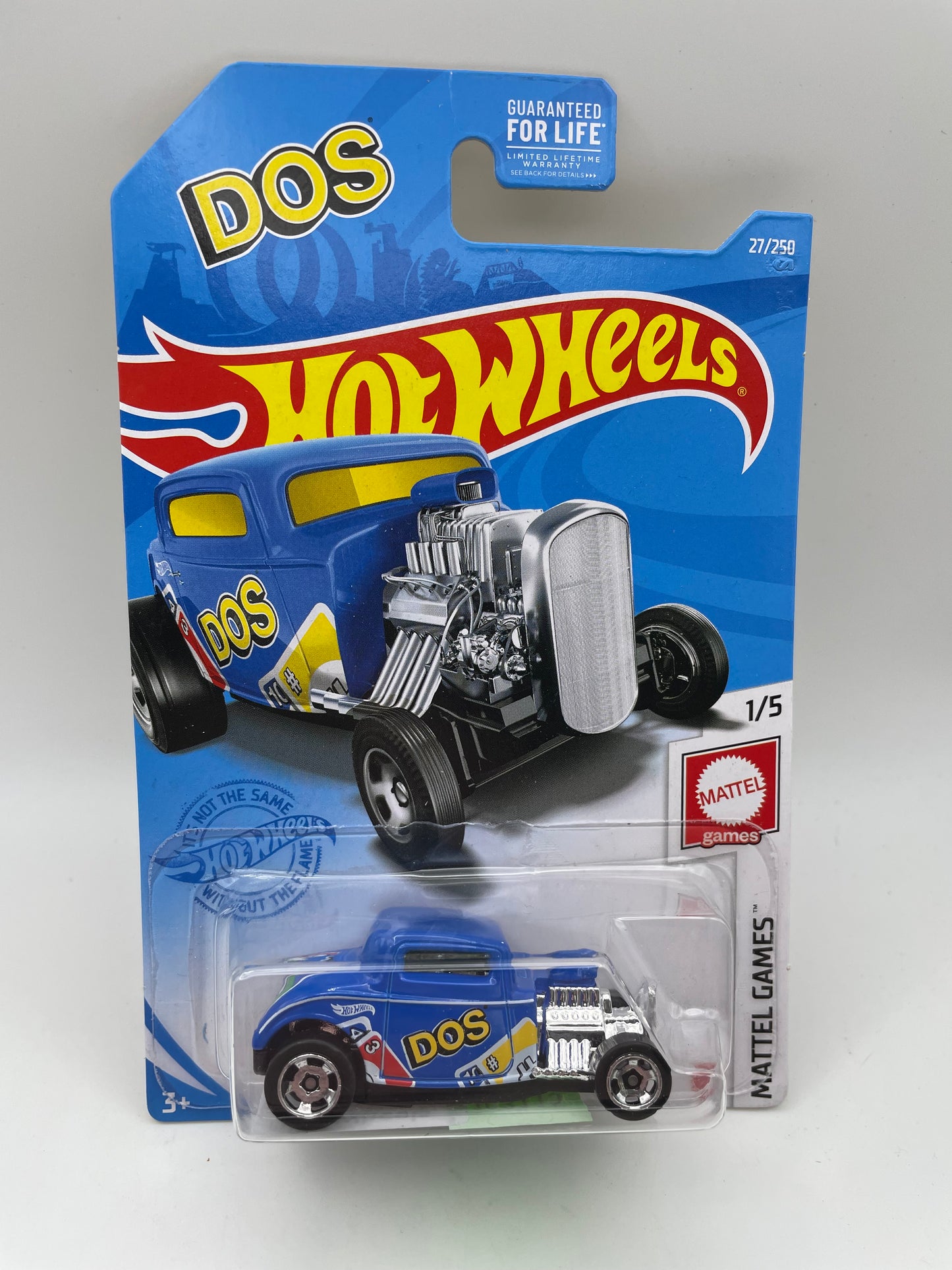 Hot Wheels - Mattel Games #27 - 1/5 ‘32 Ford DOS Blue 2021 #103115