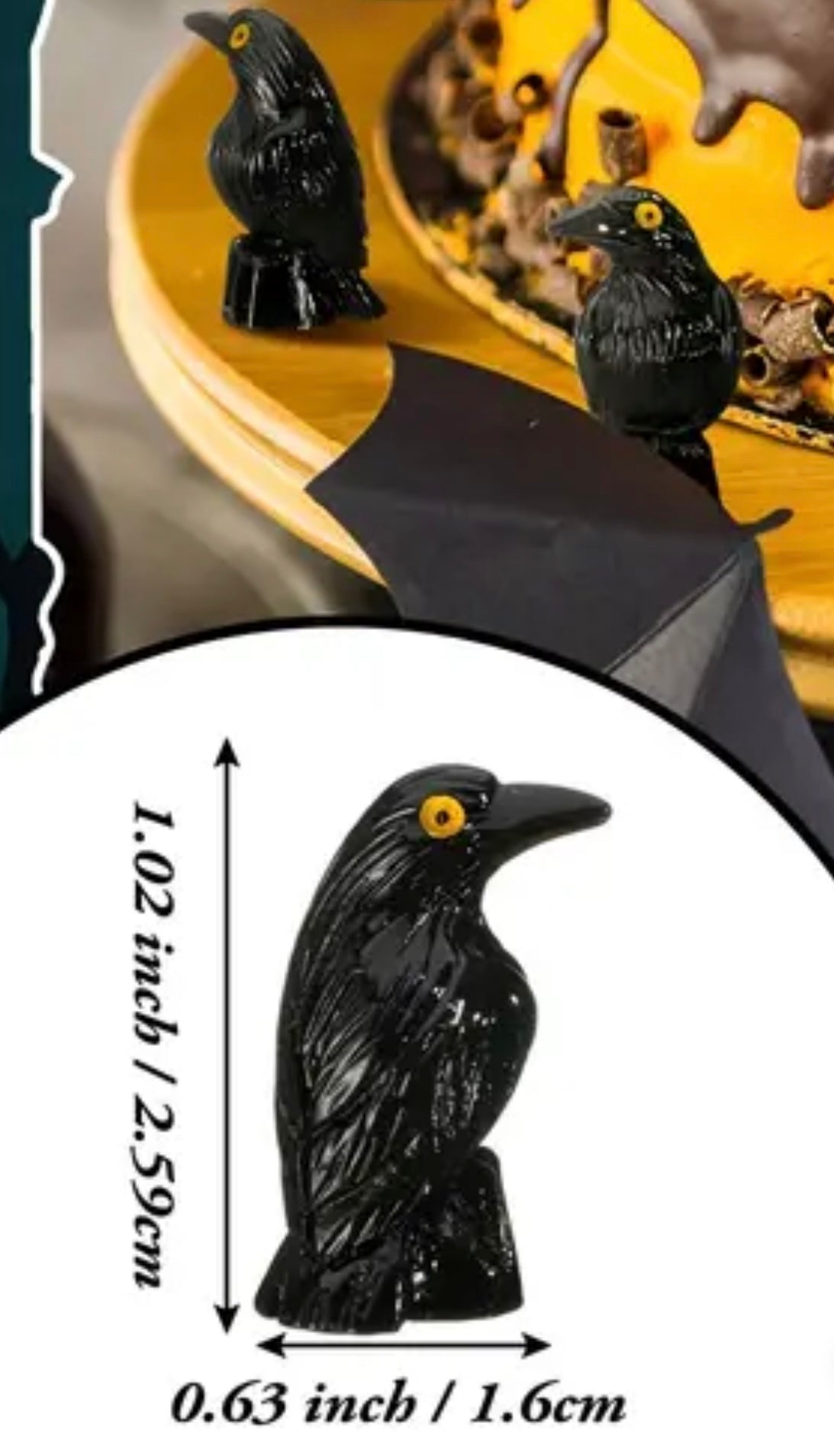 Mini Resin / 3D Print - Crows - Black #107188