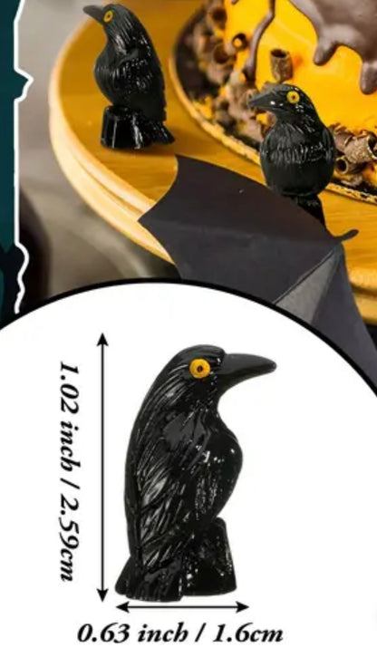 Mini Resin / 3D Print - Crows - Black #107188