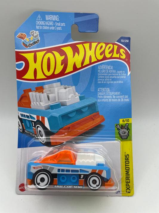 Hot Wheels - Experimotors #151 8/10 Custom Small Block Blue 2022 #103192